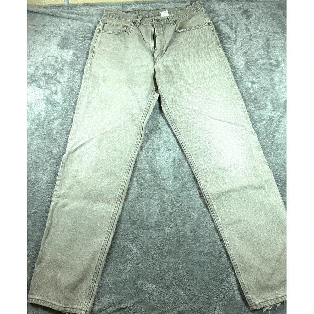 Vtg Levi's 550 Relaxed Fit Jeans Men's 34x34 Gray USA Made 80s 90s Tapered Leg